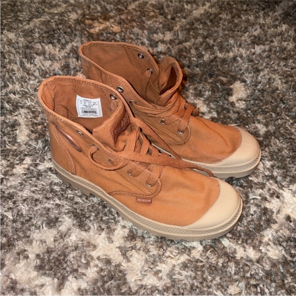 Palladium Burnt Beige High-Top Sneakers